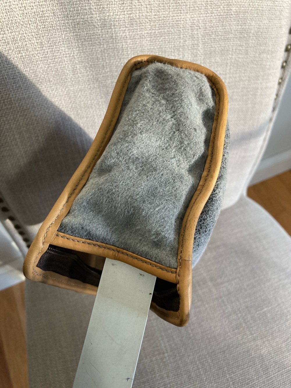 Fendi vintage Gray & Tan Travel Pouch - Picture 6 of 14